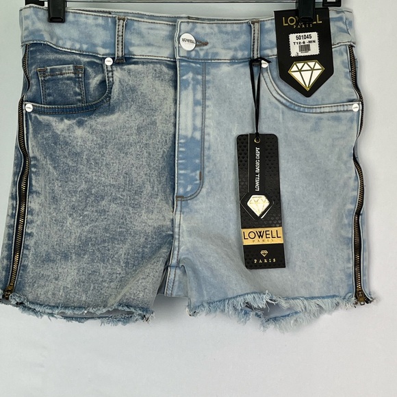Lowell Paris Colombian Shorts Butt Lifter Size 12 Jeans - Picture 1 of 9